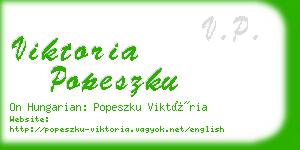 viktoria popeszku business card